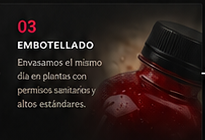 03 Embotellado — Envasamos el mismo día en plantas con permisos sanitarios y altos estándares.