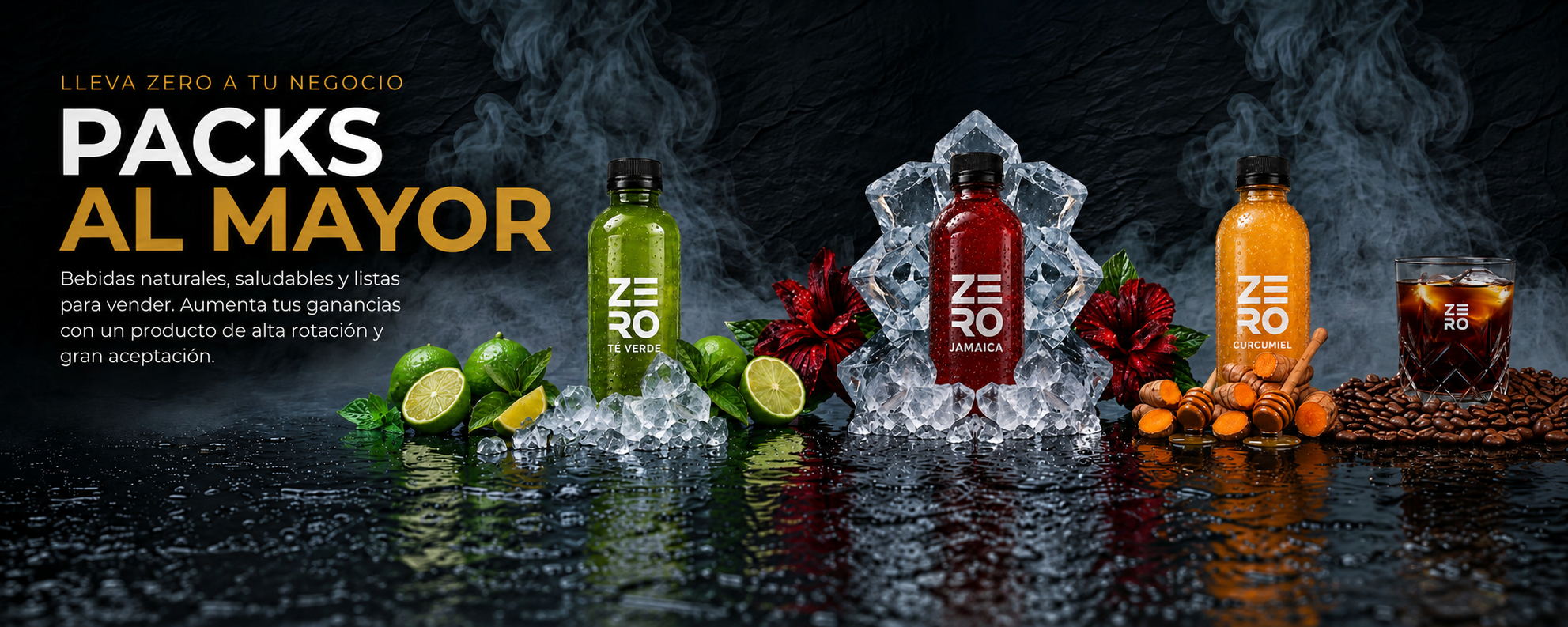 Packs al mayor — Lleva ZERO a tu negocio. Bebidas naturales, saludables y listas para vender.